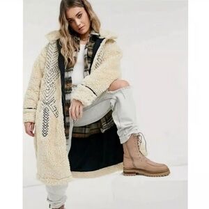 We The Free Beige Teddy Jacket